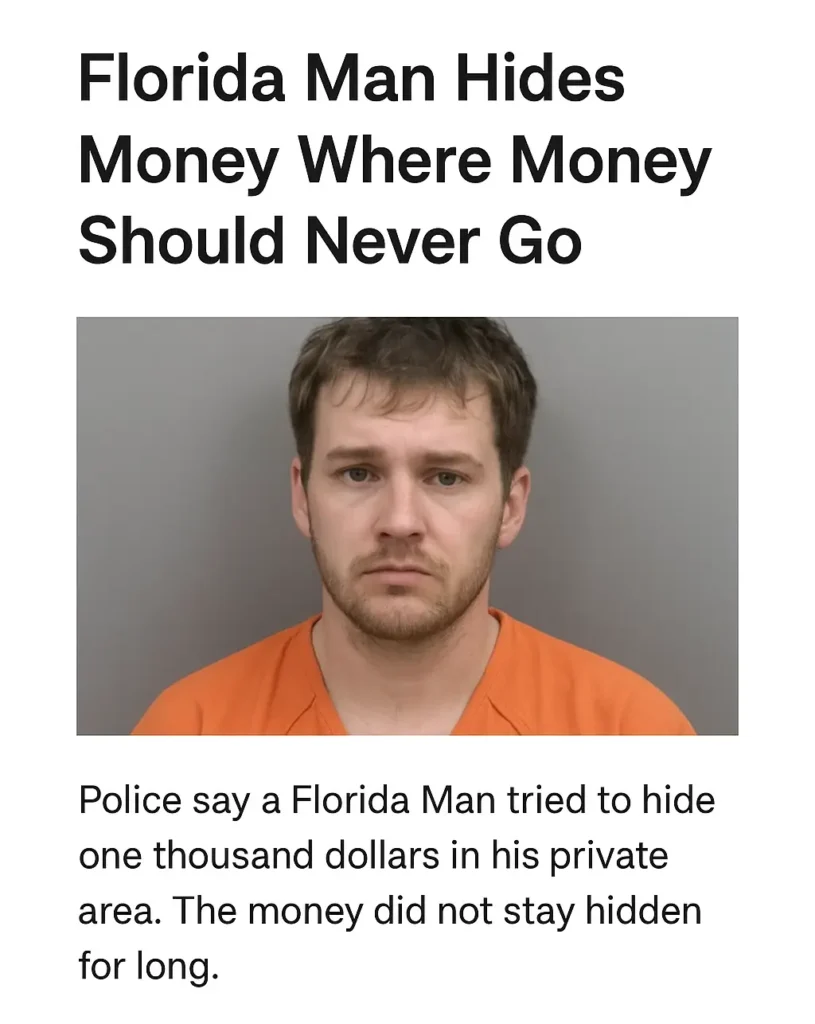 Florida Man Hides Money in Butt and Cops Find it!